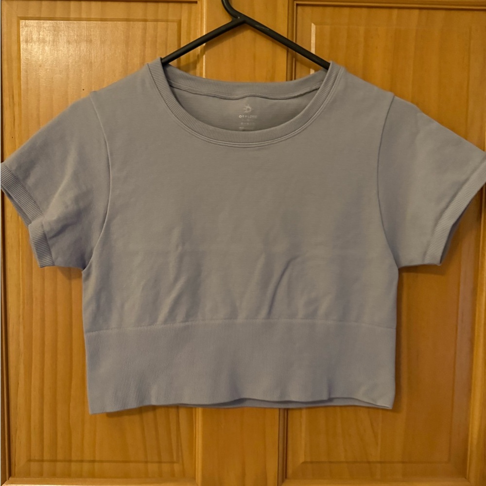 Light purple offline by aerie fitted crop top
